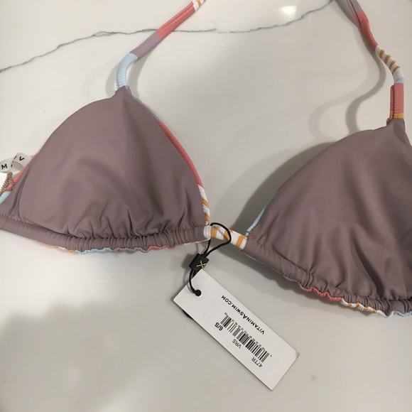 NWT Vitamin A Gia EcoRib Bikini Top | Small - Picture 7 of 7